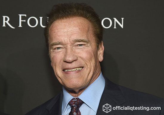Arnold Schwarzenegger - 134 IQ