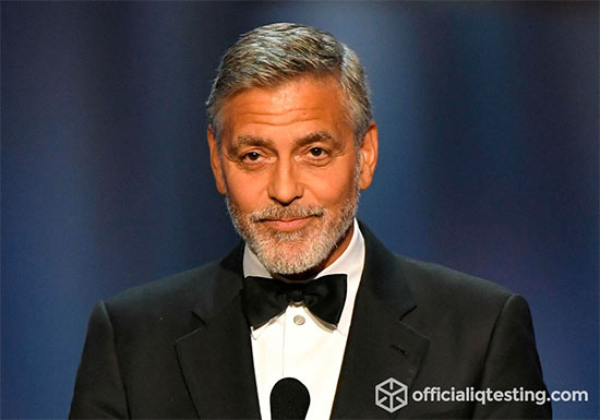 George Clooney - 127 IQ